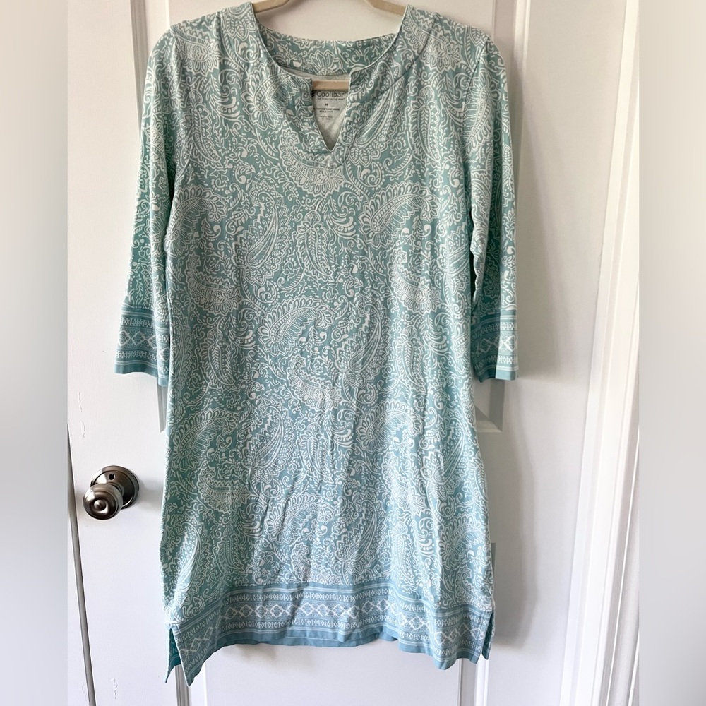 Coolibar Paisley Sun Protective Oceanside Tunic Dress | Size Medium